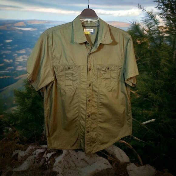 Magellan Mag Shield Adventure Gear Olive Green Men’s Shirt Size Large - Picture 2 of 7
